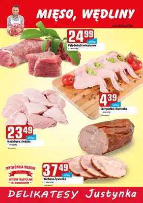 Delikatesy Justynka - gazetka promocyjna Plakaty promocyjne od czwartku 05.02 do niedzieli 08.02 - strona 2