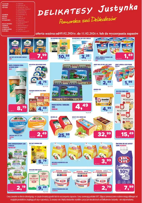 Delikatesy Justynka - gazetka promocyjna Gazetka od czwartku 05.02 do środy 11.02 - strona 3
