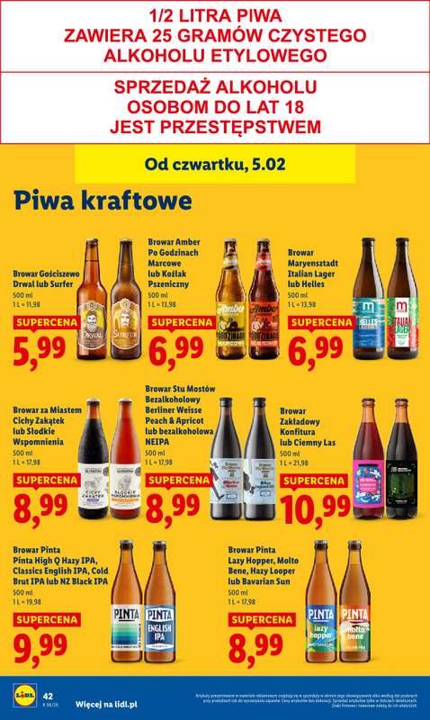 Lidl - gazetka promocyjna Oferta od czwartku od czwartku 05.02 do soboty 07.02 - strona 46