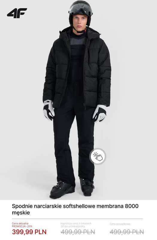 4F - gazetka promocyjna Kolekcja narciarska do -50% od czwartku 05.02  - strona 10