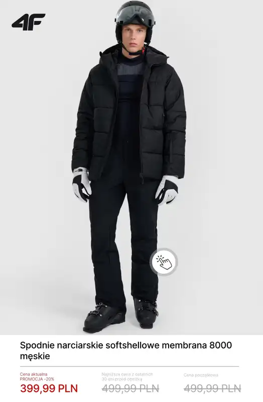 4F - gazetka promocyjna Kolekcja narciarska do -50% od czwartku 05.02  - strona 10