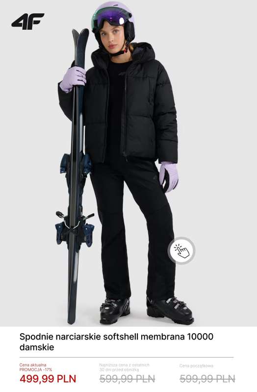 4F - gazetka promocyjna Kolekcja narciarska do -50% od czwartku 05.02  - strona 9