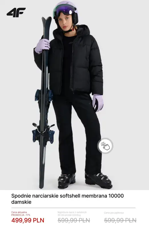 4F - gazetka promocyjna Kolekcja narciarska do -50% od czwartku 05.02  - strona 9