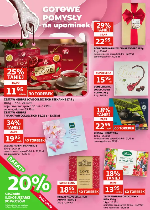Auchan - gazetka promocyjna Gazetka Racibórz I Serduszko bije w rytmie promocji! od środy 04.02 do wtorku 17.02 - strona 4