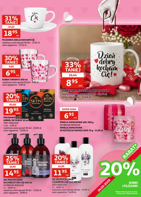 Auchan - gazetka promocyjna Gazetka Zielona Góra I Serduszko bije w rytmie promocji! od środy 04.02 do wtorku 17.02 - strona 5