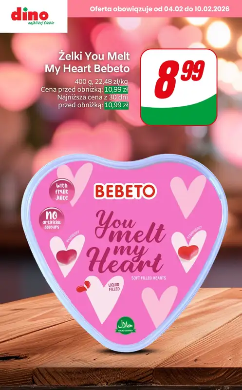 Dino - gazetka promocyjna Upominki na Walentynki w SUPER cenach! od czwartku 05.02 do wtorku 10.02 - strona 9