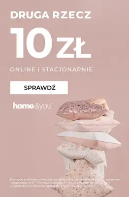 home&you - gazetka promocyjna Druga rzecz 10 zł od czwartku 05.02 do poniedziałku 09.02