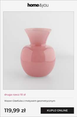 Wazon Gleefulos z motywem geometrycznym