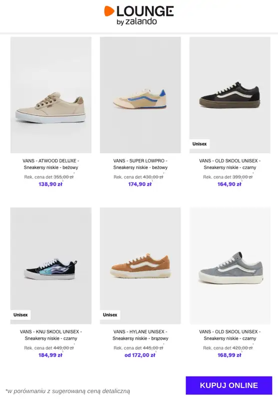 Lounge by Zalando - gazetka promocyjna Do -76% VANS od czwartku 05.02 do niedzieli 08.02 - strona 8