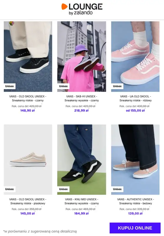 Lounge by Zalando - gazetka promocyjna Do -76% VANS od czwartku 05.02 do niedzieli 08.02 - strona 10