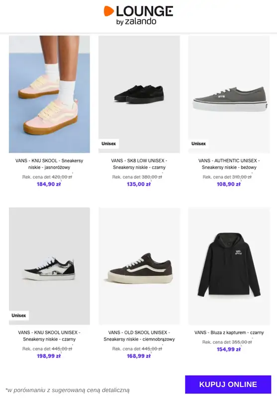 Lounge by Zalando - gazetka promocyjna Do -76% VANS od czwartku 05.02 do niedzieli 08.02 - strona 7