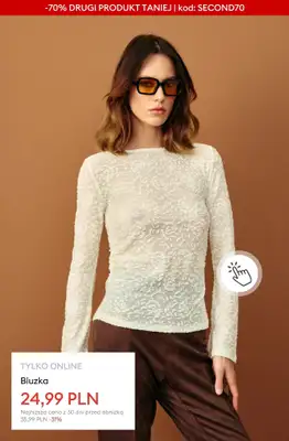 Sinsay - gazetka promocyjna WYPRZEDAŻ: -70% na DRUGI PRODUKT! od czwartku 05.02  - strona 18