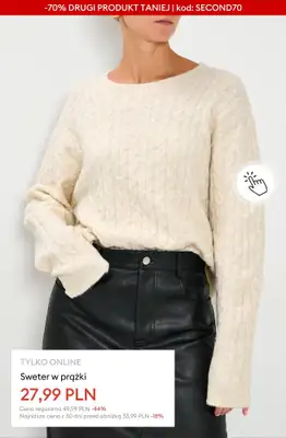 Sinsay - gazetka promocyjna WYPRZEDAŻ: -70% na DRUGI PRODUKT! od czwartku 05.02  - strona 8