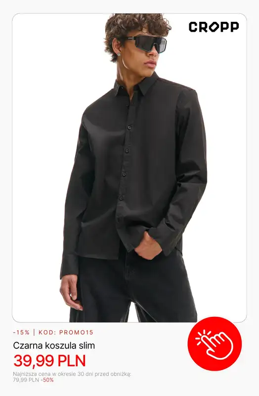 Cropp - gazetka promocyjna Wyprzedaż: do 49,99 PLN dla niego od czwartku 05.02  - strona 7