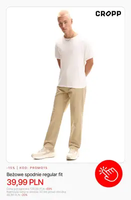 Cropp - gazetka promocyjna Wyprzedaż: do 49,99 PLN dla niego od czwartku 05.02  - strona 3