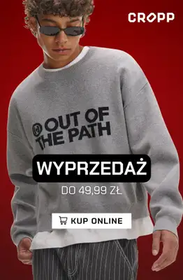 Cropp - gazetka promocyjna Wyprzedaż: do 49,99 PLN dla niego od czwartku 05.02 