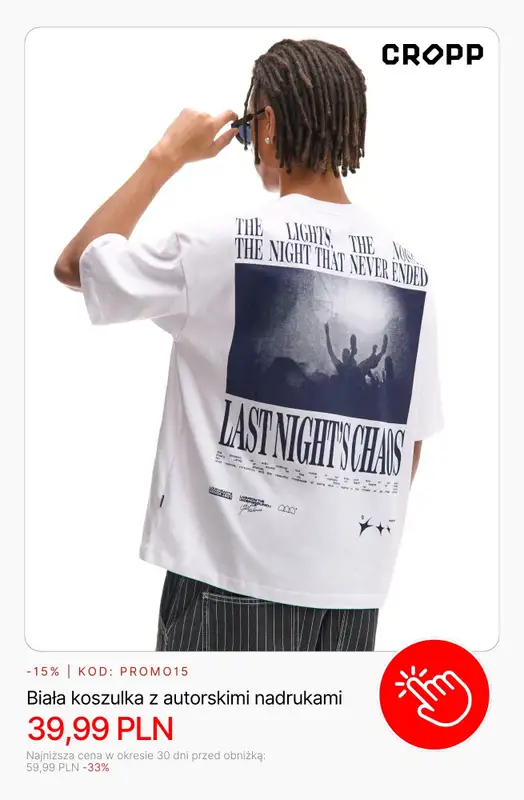 Cropp - gazetka promocyjna Wyprzedaż: do 49,99 PLN dla niego od czwartku 05.02  - strona 10