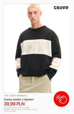 Cropp - gazetka promocyjna Wyprzedaż: do 49,99 PLN dla niego od czwartku 05.02  - strona 4