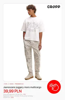 Cropp - gazetka promocyjna Wyprzedaż: do 49,99 PLN dla niego od czwartku 05.02  - strona 6