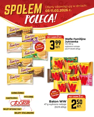 Społem Częstochowa - gazetka promocyjna Plakaty promocyjne od czwartku 05.02 do środy 11.02 - strona 3
