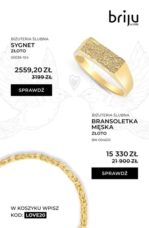 Briju - gazetka promocyjna Gazetka: Oferta Ślubna od piątku 06.02 do soboty 14.02 - strona 12