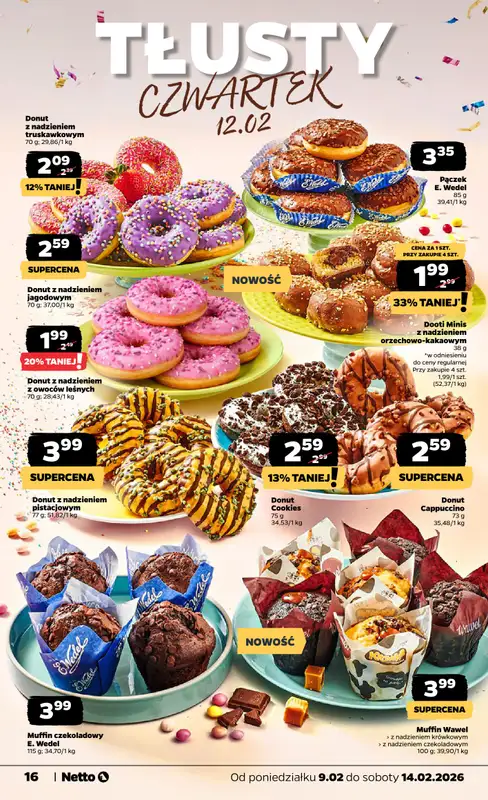 Netto - gazetka promocyjna Gazetka Spożywcza od poniedziałku 09.02 do soboty 14.02 - strona 16