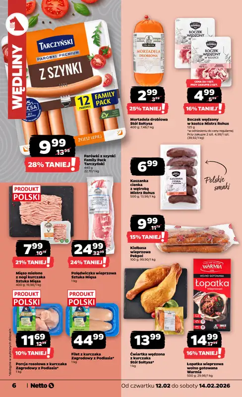 Netto - gazetka promocyjna Gazetka Spożywcza  do soboty 14.02 - strona 6