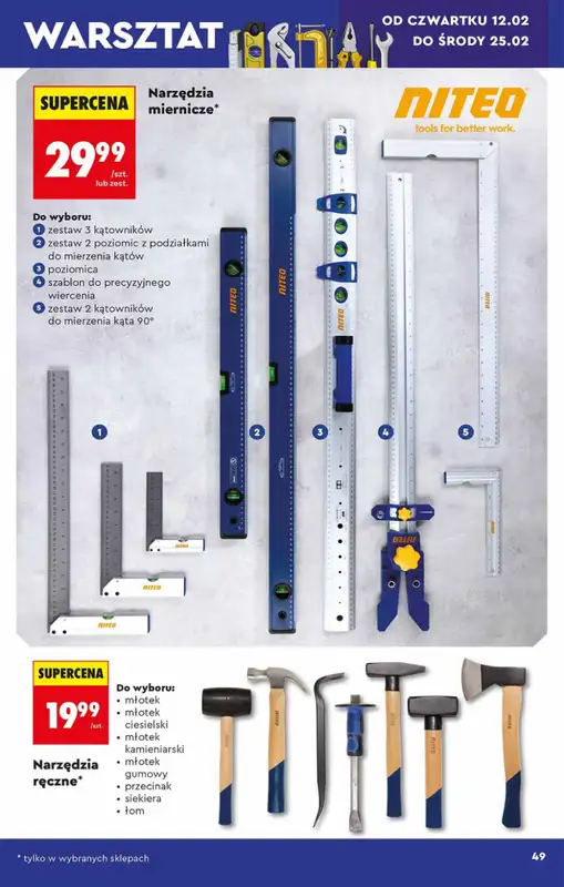 Biedronka - gazetka promocyjna Hity i inspiracje, od 07.02 od soboty 07.02 do środy 25.02 - strona 49
