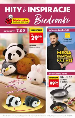 Biedronka - gazetka promocyjna Hity i inspiracje, od 07.02 od soboty 07.02 do środy 25.02