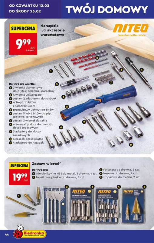 Biedronka - gazetka promocyjna Hity i inspiracje, od 07.02 od soboty 07.02 do środy 25.02 - strona 44