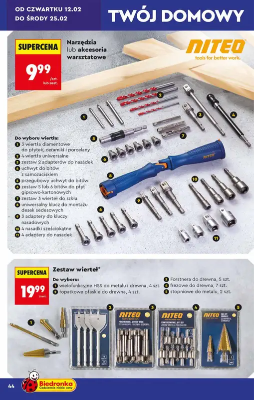 Biedronka - gazetka promocyjna Hity i inspiracje, od 07.02 od soboty 07.02 do środy 25.02 - strona 44