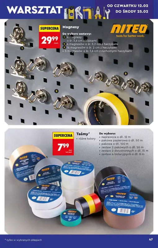 Biedronka - gazetka promocyjna Hity i inspiracje, od 07.02 od soboty 07.02 do środy 25.02 - strona 47