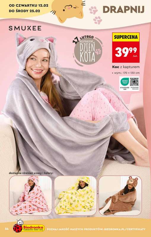 Biedronka - gazetka promocyjna Hity i inspiracje, od 07.02 od soboty 07.02 do środy 25.02 - strona 34