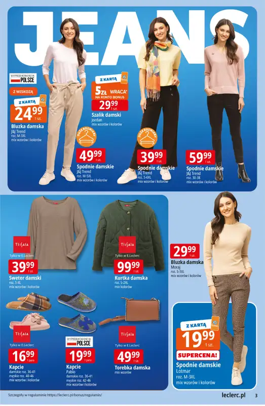 Leclerc - gazetka promocyjna Oferta E.Leclerc I Jeans od wtorku 10.02 do soboty 21.02 - strona 3