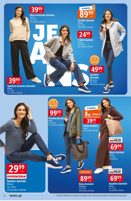 Leclerc - gazetka promocyjna Oferta E.Leclerc I Jeans od wtorku 10.02 do soboty 21.02 - strona 2