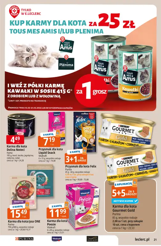 Leclerc - gazetka promocyjna Oferta E.Leclerc I Jeans od wtorku 10.02 do soboty 21.02 - strona 21