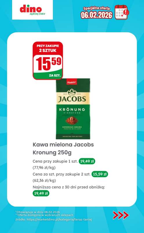 Dino - gazetka promocyjna Specjalna oferta na 06.02.2026 - promocje spoza gazetki od piątku 06.02 do piątku 06.02 - strona 8