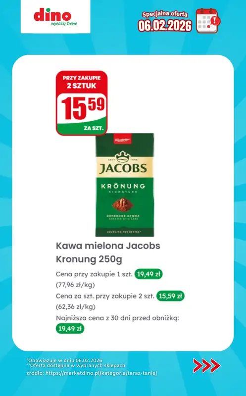 Dino - gazetka promocyjna Specjalna oferta na 06.02.2026 - promocje spoza gazetki od piątku 06.02 do piątku 06.02 - strona 8