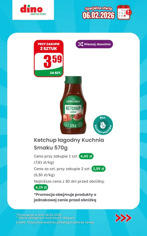 Dino - gazetka promocyjna Specjalna oferta na 06.02.2026 - promocje spoza gazetki od piątku 06.02 do piątku 06.02 - strona 6