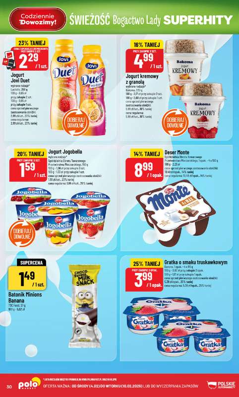 POLOmarket - gazetka promocyjna Gazetka od środy 04.02 do wtorku 10.02 - strona 30