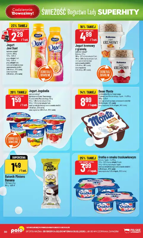 POLOmarket - gazetka promocyjna Gazetka od środy 04.02 do wtorku 10.02 - strona 30