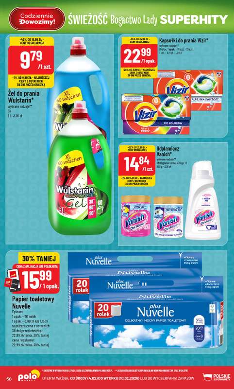 POLOmarket - gazetka promocyjna Gazetka od środy 04.02 do wtorku 10.02 - strona 50