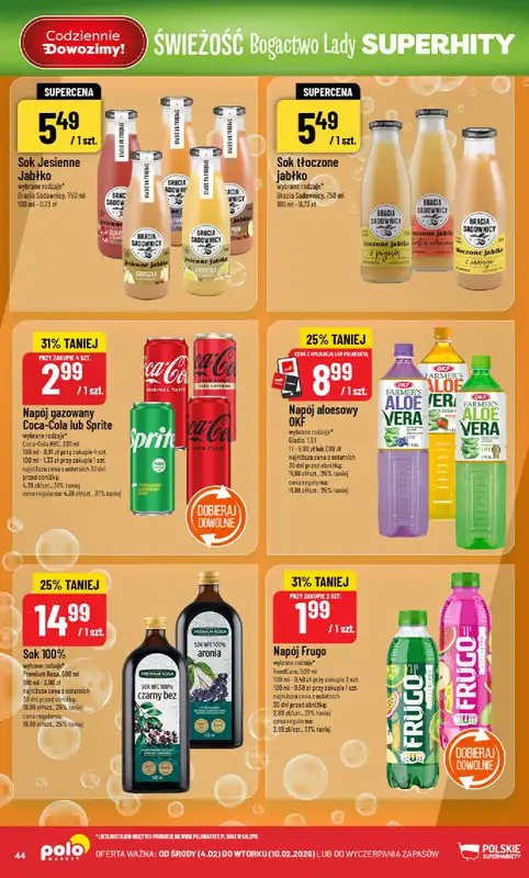 POLOmarket - gazetka promocyjna Gazetka od środy 04.02 do wtorku 10.02 - strona 44