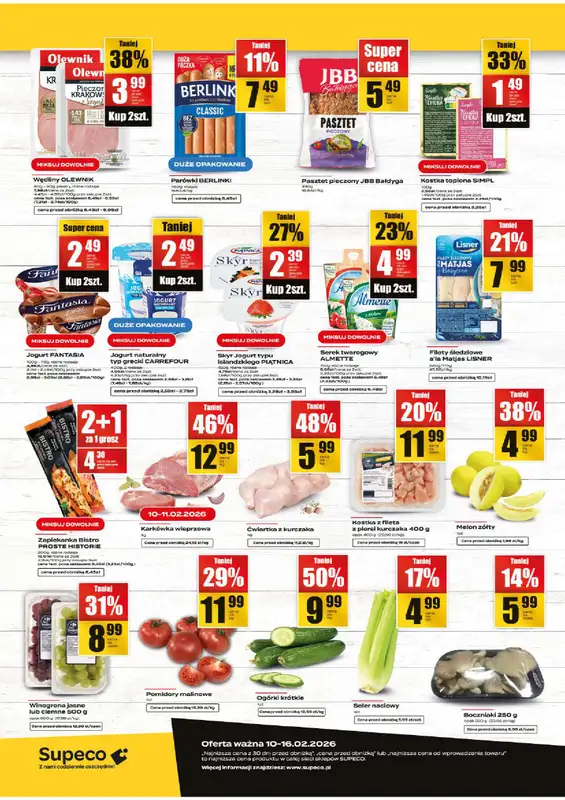 Supeco - gazetka promocyjna Targ świeżości od wtorku 10.02 do poniedziałku 16.02 - strona 2