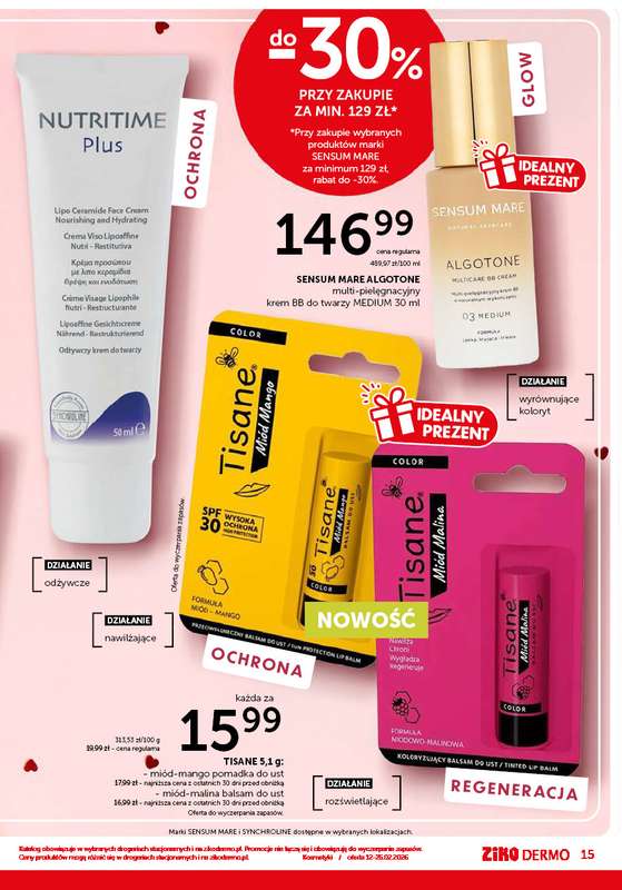 Ziko Dermo - gazetka promocyjna Z miłości do pielęgnacji od czwartku 12.02 do środy 25.02 - strona 15