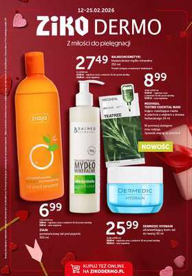 Ziko Dermo - gazetka promocyjna Z miłości do pielęgnacji od czwartku 12.02 do środy 25.02