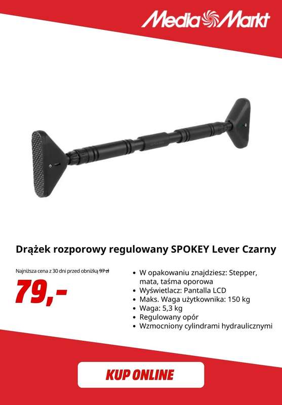 Media Markt - gazetka promocyjna Sprzęt fitness do -55%! od piątku 06.02 do poniedziałku 16.02 - strona 9