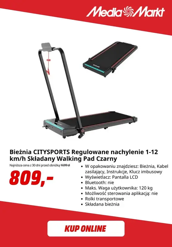 Media Markt - gazetka promocyjna Sprzęt fitness do -55%! od piątku 06.02 do poniedziałku 16.02 - strona 8