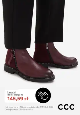 CCC - gazetka promocyjna BORDOWE obuwie damskie - PROMOCJE od piątku 06.02  - strona 8