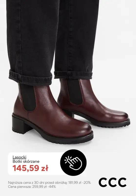 CCC - gazetka promocyjna BORDOWE obuwie damskie - PROMOCJE od piątku 06.02  - strona 6